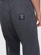 Thrills Co Stagger Big Slacker Cropped Pant - Dark Charcoal in Dark Charcoal