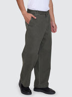 Thrills Co Stagger Big Slacker Cropped Pant - Oil Green in Oil Green