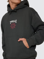 Thrills Co Stagger Slouch Pull On Cropped Hood - Carbon in Carbon