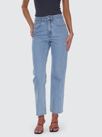 Thrills Co Stevie High Rise Straight Jean - Ageless Blue in Ageless Blue