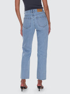 Thrills Co Stevie High Rise Straight Jean - Ageless Blue in Ageless Blue