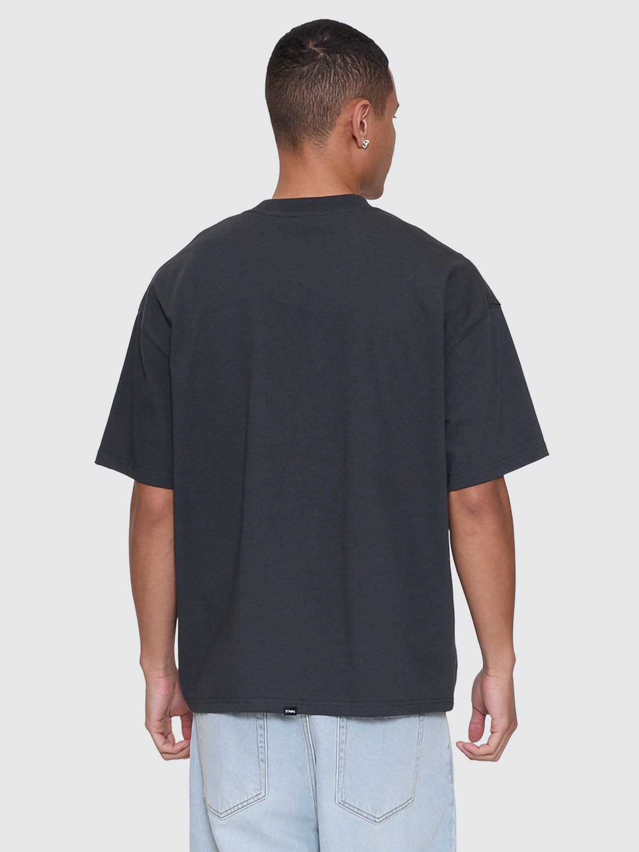 Thrills Co Sting Of Defeat Box Fit Oversize Tee - Carbon in Carbon