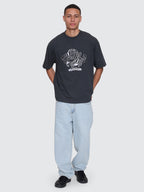 Thrills Co Sting Of Defeat Box Fit Oversize Tee - Carbon in Carbon