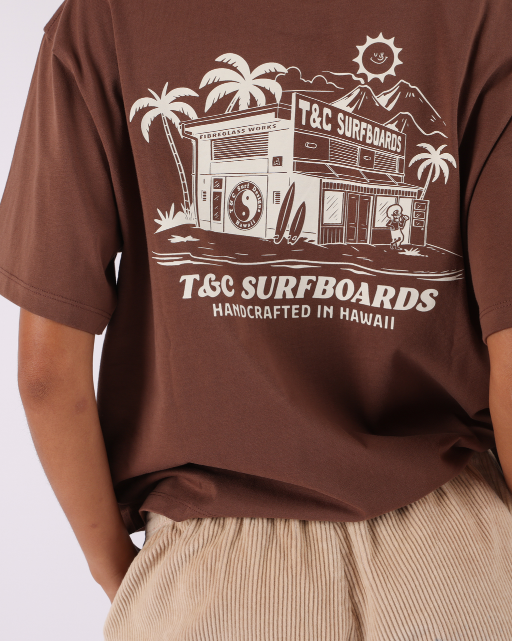 Town & Country Surf Designs Surf Shack Tee in Cocoa