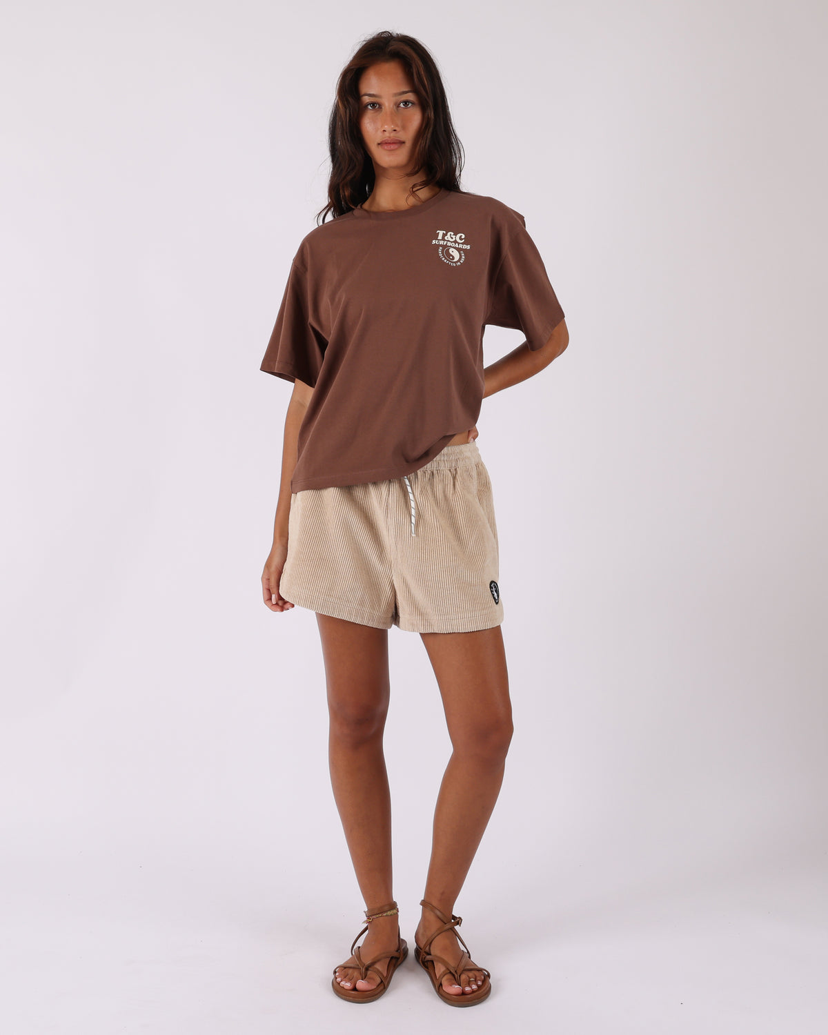 Town & Country Surf Designs Surf Shack Tee in Cocoa