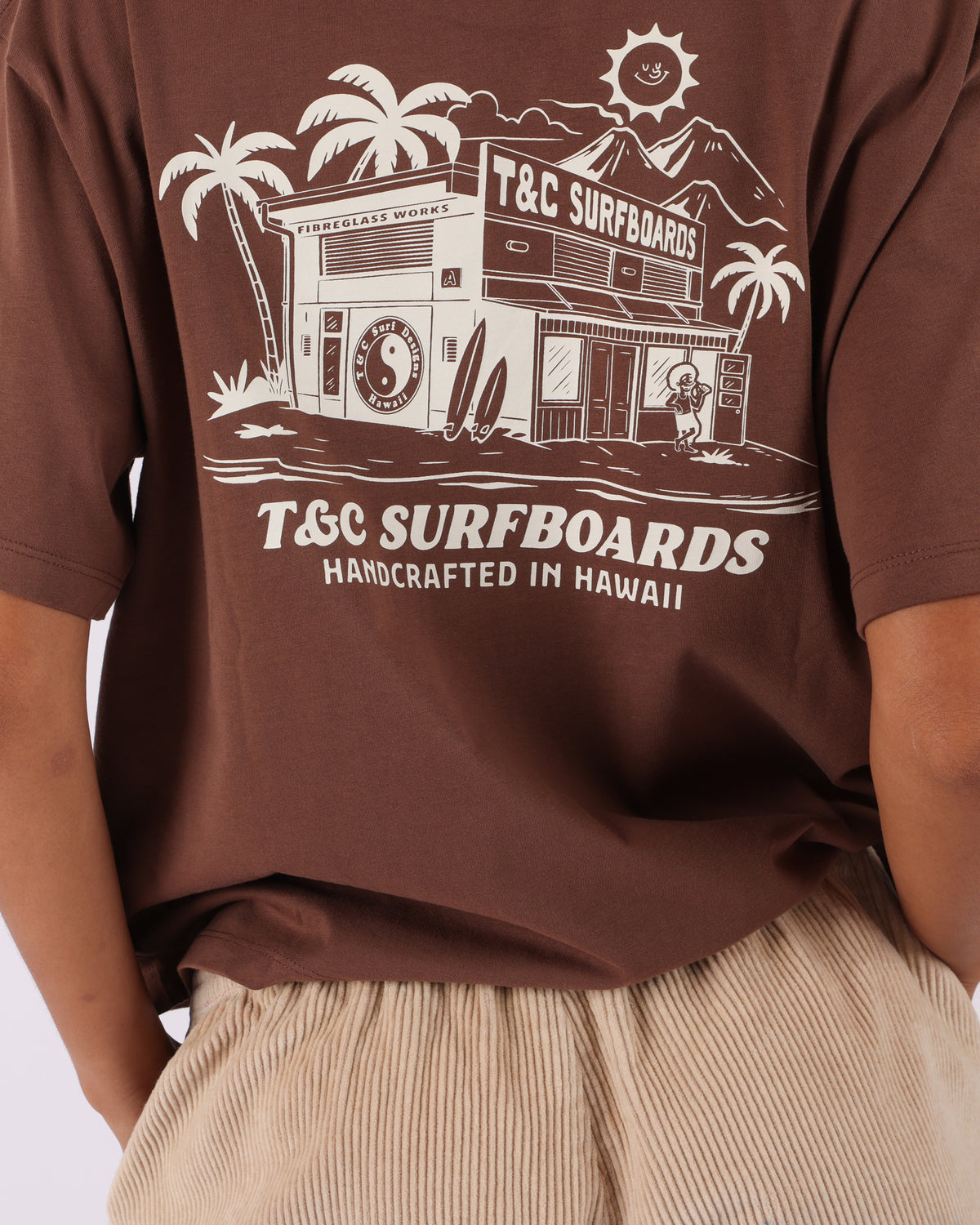 Town & Country Surf Designs Surf Shack Tee in Cocoa