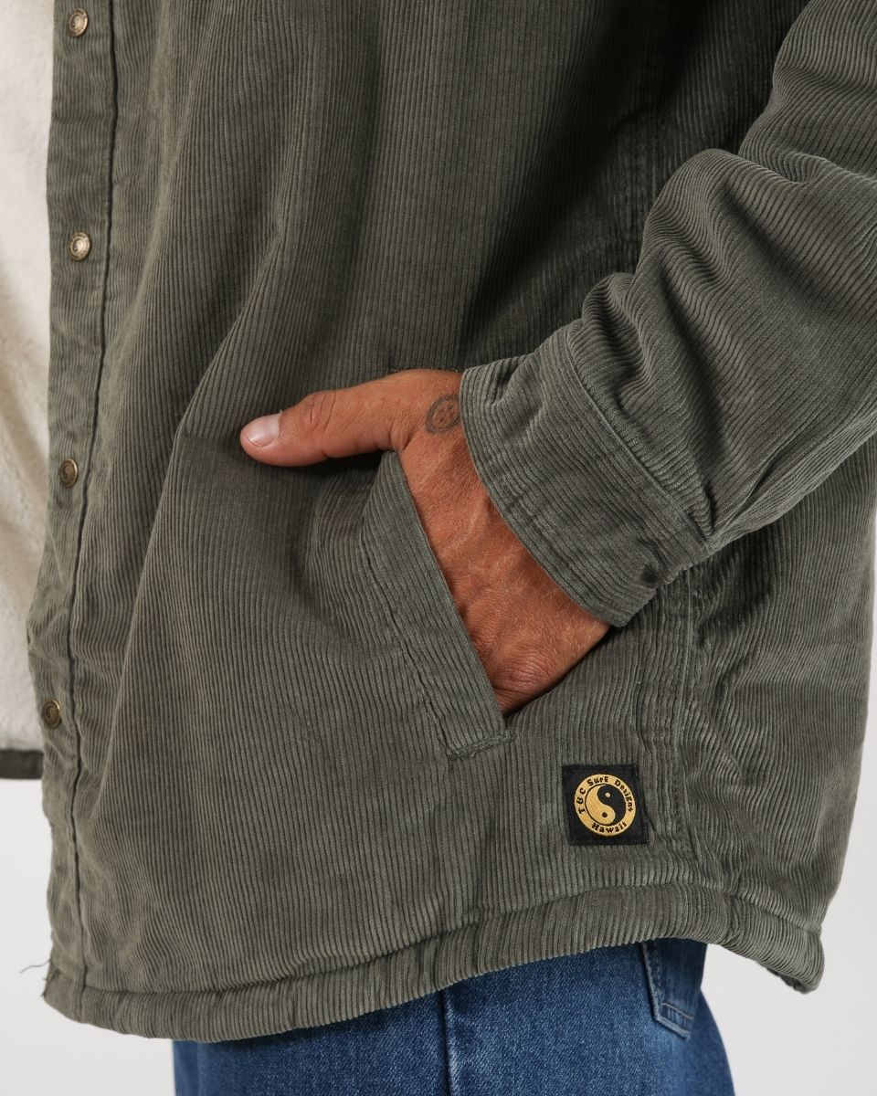 Town & Country Surf Designs The Ranch Cord Jacket in Military