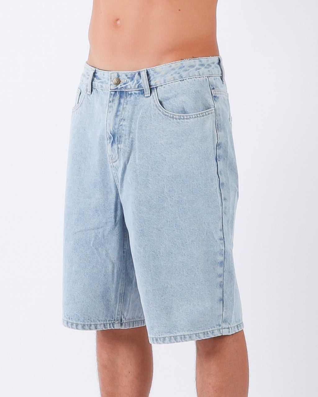 Town & Country Surf Designs Thrift Denim Short in Bleached Blue