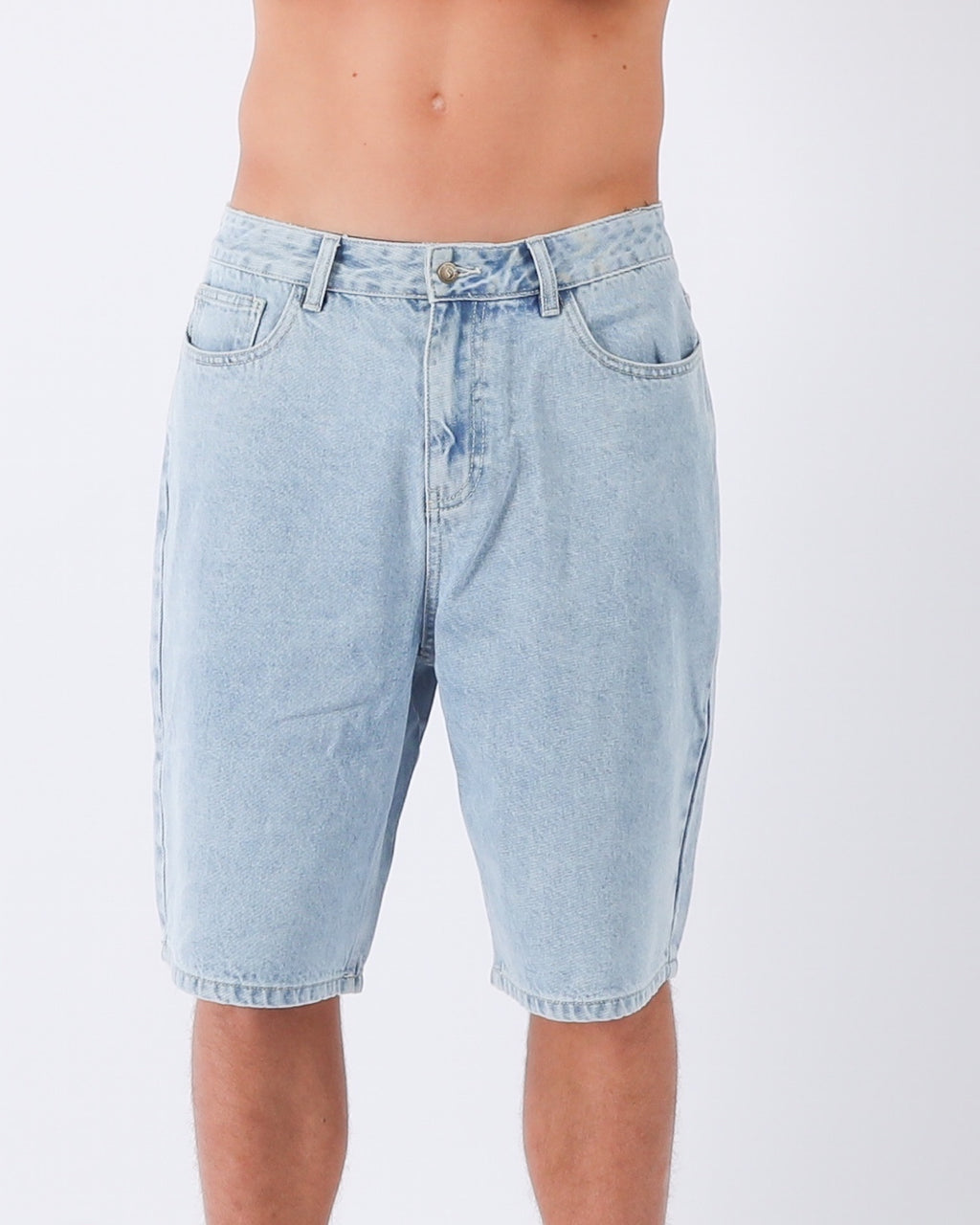 Town & Country Surf Designs Thrift Denim Short in Bleached Blue