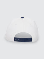 Thrills Co Thrill Of Victory 5 Panel Cap - Heritage White - Guradian Navy in Heritage White - Guradian Navy