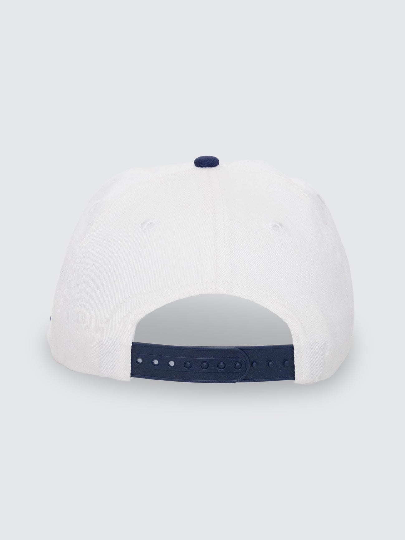 Thrills Co Thrill Of Victory 5 Panel Cap - Heritage White - Guradian Navy in Heritage White - Guradian Navy