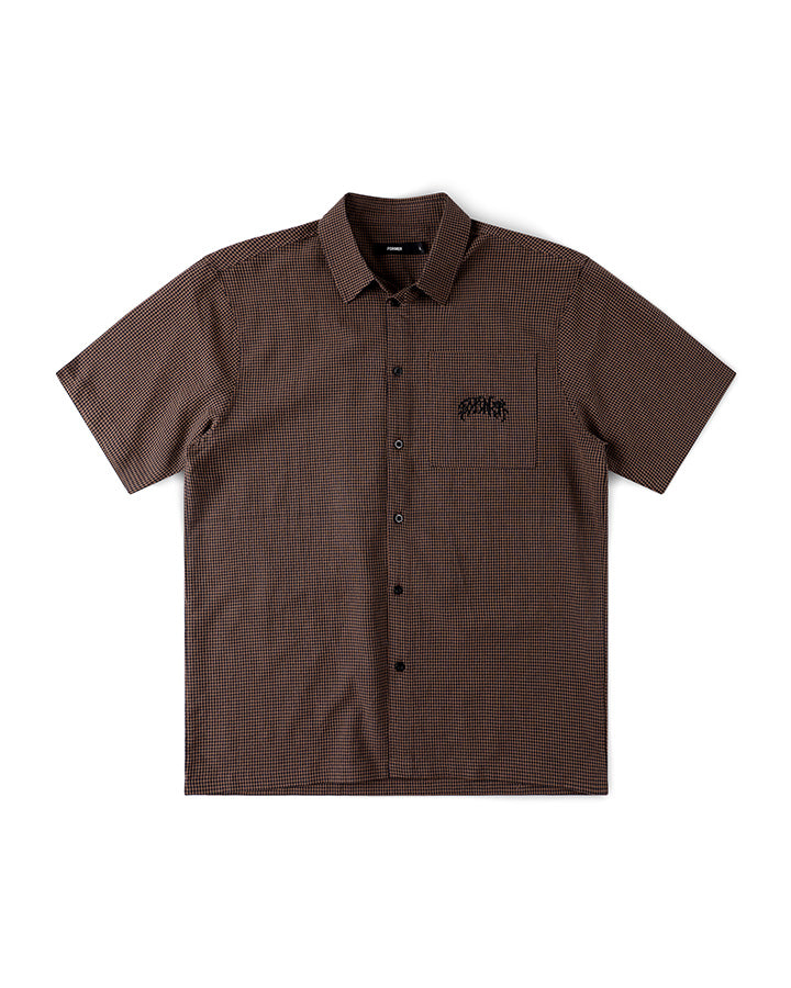 Former Vivian Check Ss Shirt in BROWN