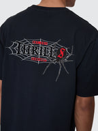 Thrills Co Web Of Deceit Oversize Fit Tee - Washed Black in Washed Black