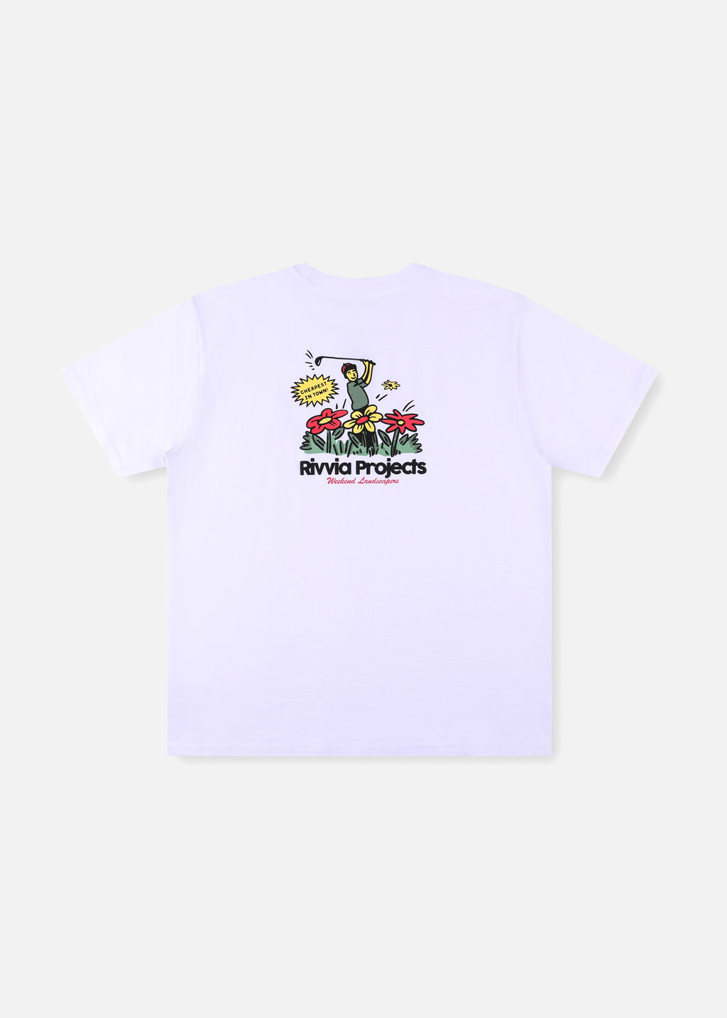 Rivvia Projects Weekend Landscapers T-Shirt in WHITE
