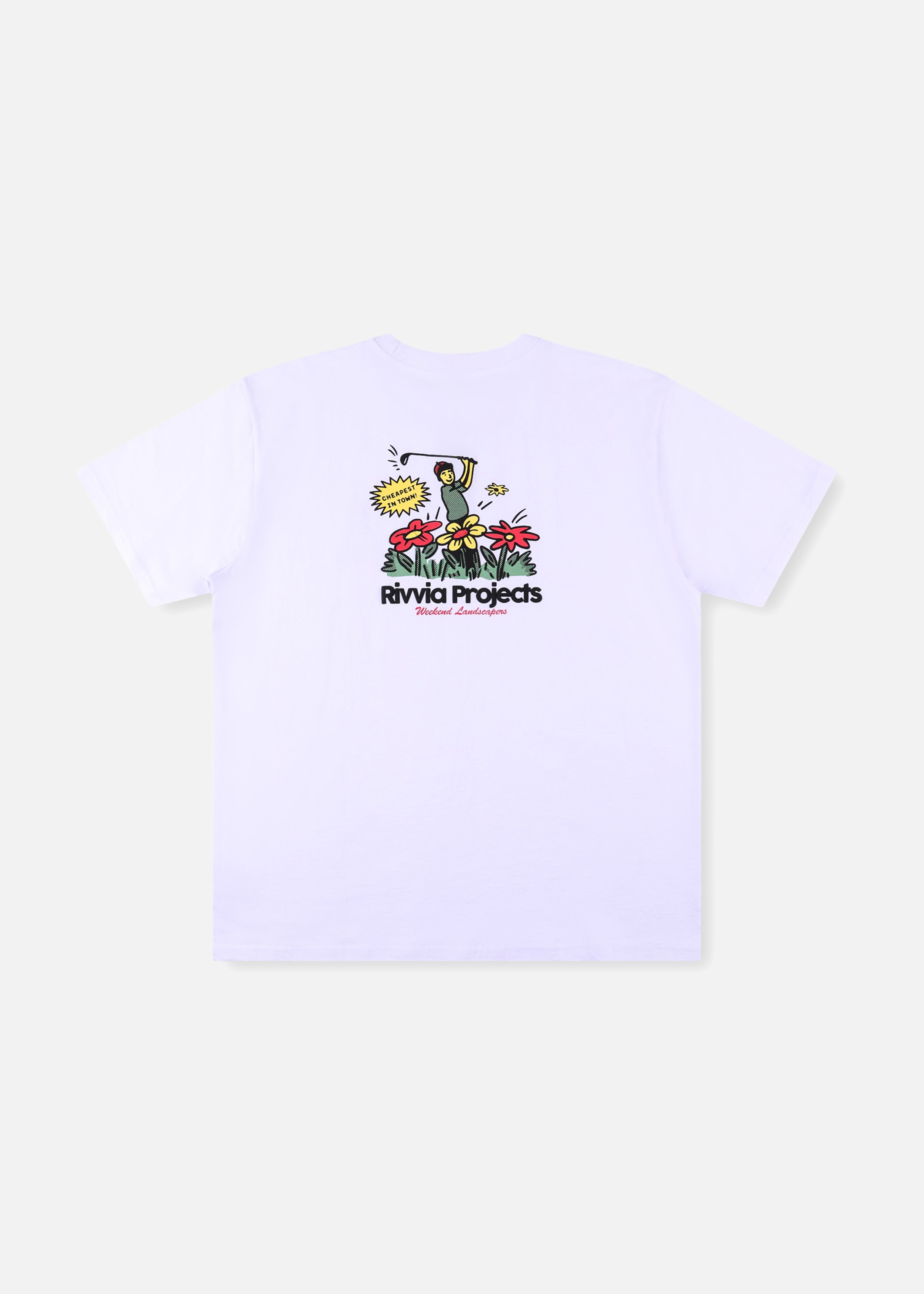Rivvia Projects Weekend Landscapers T-Shirt in WHITE